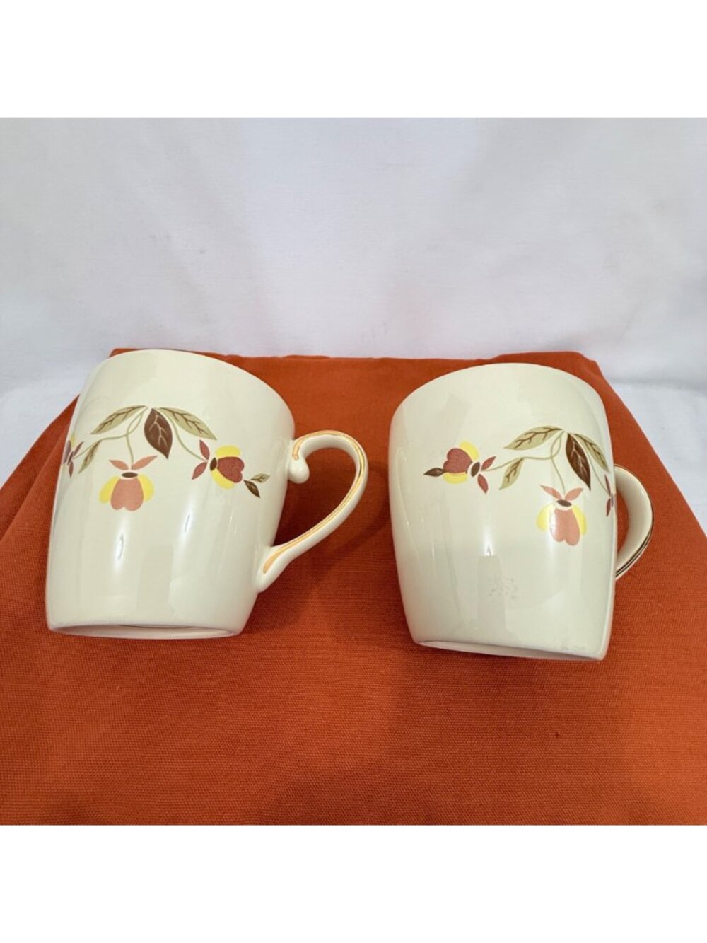 Hall Autumn Leaf 12oz Coffee Mug 2 Limited Edition China Specialties New - Picture 3 of 14